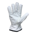 Mechanical Protect ANSI A3 Cut Resistant Goatskin Leather Driver Gloves Keystone Thumb HPPE/Glass Liner